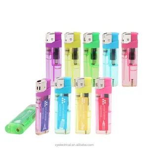 Manufacturing Plastic Electronic Refillable Cigarette Gas Custom Lighter Smoking Accessories