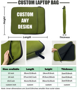 Funda de <span class=keywords><strong>Neopreno</strong></span> <span class=keywords><strong>para</strong></span> Portátil con Logotipo Personalizado, Resistente al <span class=keywords><strong>Agua</strong></span> y <span class=keywords><strong>a</strong></span> los Golpes, <span class=keywords><strong>para</strong></span> MacBook Air Pro Chromebook de 13, 14 y <span class=keywords><strong>15</strong></span> Pulgadas - Product Image 3