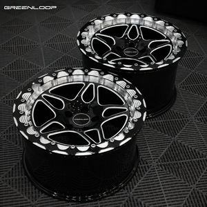 Rines Deportivos GL de 17 y 18 Pulgadas con Beadlock, Rines Forjados para <span class=keywords><strong>BMW</strong></span> M2 M3 M4 M5 F20 F30 F32 F36 F40 F90 <span class=keywords><strong>E90</strong></span> E70 5x112 5X 114.3 - Product Image 6