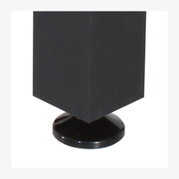 Table de baby-foot sur pied en MDF de 5 pouces, standard CS, noire, personnalisable, pour compétitions sportives intérieures, directement de l'usine