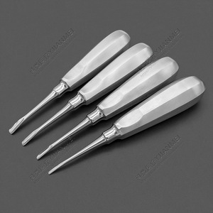 Elevador de extracción dental mínimamente invasivo de acero inoxidable, elevador recto/curvo/triangular, destornillador dental, instrumental dental - Product Image 1