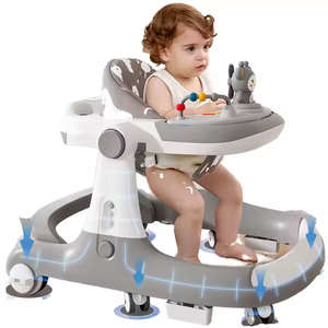 Marche-bébé pliable multifonctionnel 3-en-1 en plastique de haute qualité, trotteur évolutif pour enfants - Product Image 1