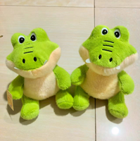 Boneka Buaya Kecil Bahan Kain Bergerigi Dengan Gantungan Untuk Mesin Cakar, Boneka Buaya Lucu Untuk Mesin Cakar Grosir