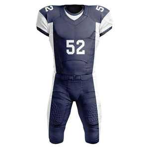 Maillots de football américain unisexes respirants 100% polyester avec noms d'équipe personnalisés brodés - Product Image 4