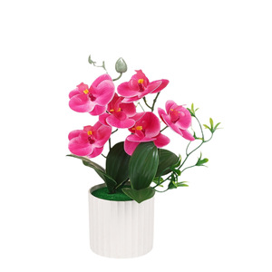 Orchidée Phalaenopsis artificielle Yiwu Datuo Florist, bonsaï, lot de 6 plantes en pot en plastique pour décoration intérieure et anniversaire - Product Image 5