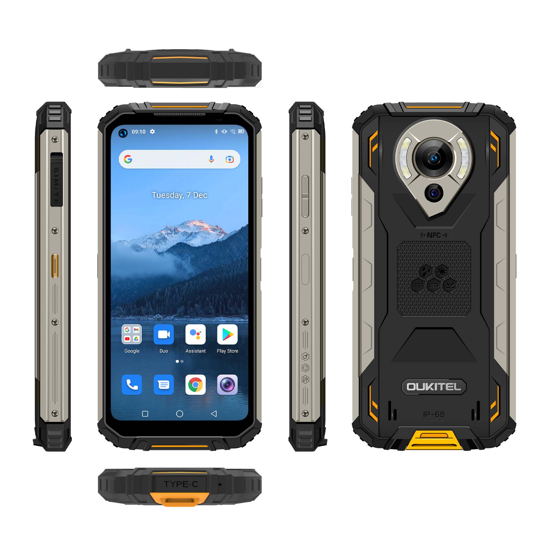 OUKITEL WP16 SIMフリースマートフォン　付属品なし Amazon | OUKITEL WP16 SIMフリースマートフォン本体 | OUKITEL