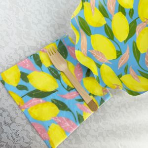 Platos de Papel con Diseño de Limón DAMAI de 10 Pulgadas, Juego de Vajilla para Fiestas, Día de la Madre, Cumpleaños, Despedidas de Soltera - Product Image 4