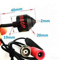 Kamera CCTV Mini AHD 2MP HD 1080P, Bodi Logam, Lensa 3.7mm Sudut Lebar, ODM untuk Sistem DVR AHD