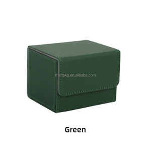 Boîte de jeu en cuir personnalisée pour cartes à collectionner TCG <span class=keywords><strong>MTG</strong></span> Yu-Gi-Oh, boîte de rangement carrée flexible en PU - Product Image 3