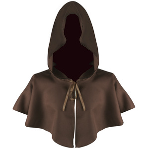 Cape à capuche pour cosplay, costume de cosplay, cape de la mort médiévale, tissu en polyester, style artistique rétro, pour jeux de rôle, anime, à partir de 14 ans - Product Image 4