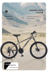 Vélo <span class=keywords><strong>de</strong></span> montagne 24/26/27,5 pouces pour adultes, VTT tout-terrain 21 vitesses, freins à <span class=keywords><strong>disque</strong></span>, pour étudiants, hommes et femmes, cadre en acier à haute teneur en carbone, cadre sans queue - Product Image 6