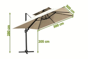 Sombrilla Plegable Comercial Grande para Exteriores, Parasol Grande para Jardín, para Bodas, Restaurantes, Hoteles, <span class=keywords><strong>Piscinas</strong></span> y Playas - Product Image 2