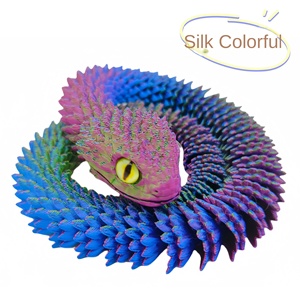 Jouet Serpent Viper en Verre Imprimé en 3D Fait Main Créatif, Articulations Multiples Mobiles, Jouet Anti-Stress pour Adultes et Enfants, Motifs Animaux et Dinosaures - Product Image 6