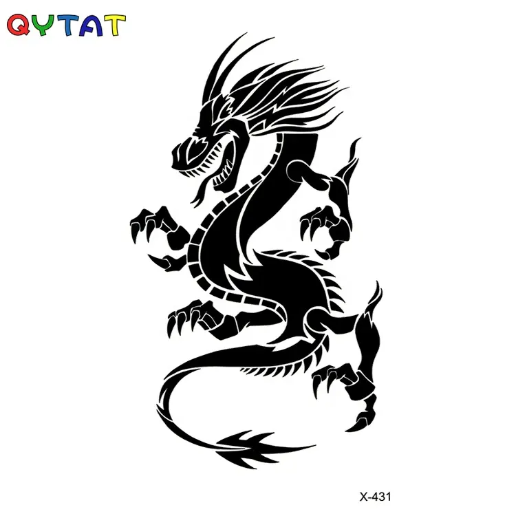 2019 новый дизайн Временные татуировки дракона для детей
