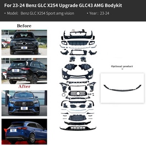Kit carrosserie de lifting modifié à installation sans perte pour Benz <span class=keywords><strong>GLC</strong></span> X253 <span class=keywords><strong>GLC</strong></span> Coupé C253 <span class=keywords><strong>GLC</strong></span> X254 Mise à niveau GLC43 GLC63S GLC63 AMG Kit carrosserie - Product Image 6
