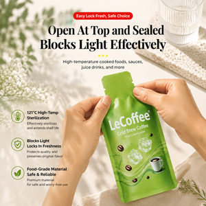 Custom Printed <b>Coffee</b> Packaging Pouches Spout Pouch Plastic Bags for Cold Brew Beverage Packaging - Product Image 2