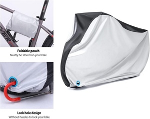 <span class=keywords><strong>Housse</strong></span> de vélo pliable portable en tissu Oxford résistant aux déchirures, imperméable, anti-poussière et anti-UV pour vélos BMX et vélos pour enfants, <span class=keywords><strong>housse</strong></span> de vélo d'extérieur - Product Image 4