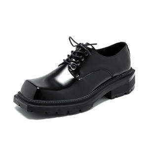 Chaussures Oxford pour hommes britanniques en cuir véritable imperméable, à bout fermé, faites à la main, pour mariage, formelles, décontractées, antidérapantes, avec boucles et sangles - Product Image 1