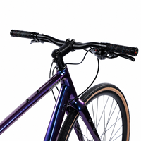 Groupe de transmission SpiritX Scout 11 vitesses pour vélo de gravier 700C, cadre en alliage d'aluminium, axe traversant, guidon plat, frein à disque hydraulique, léger, charge utile 150 kg