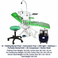 Fauteuil dentaire portable pliable pour clinique mobile et consultation itinérante