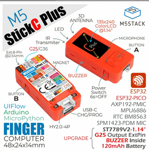 Kit de développement IoT portable intégré officiel <span class=keywords><strong>M5Stack</strong></span> StickC Plus <span class=keywords><strong>ESP32</strong></span> - Product Image 6