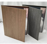 Couverture de menu en cuir personnalisée de la meilleure qualité A4