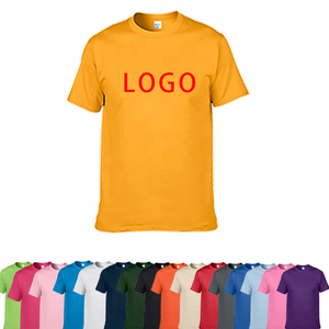 T-shirt unisexe à manches courtes 100% coton transfert de chaleur Dtg logo brodé sérigraphie T-shirts pour hommes T-shirts personnalisés - Product Image 1