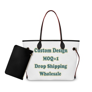 Nuevo Producto, <span class=keywords><strong>Bolso</strong></span> Tote Grande de PU para Mujer, Impresión Bajo Demanda, Incluye <span class=keywords><strong>Bolso</strong></span> <span class=keywords><strong>Pequeño</strong></span>, <span class=keywords><strong>Bolso</strong></span> de Hombro Elegante Personalizado para Mujer - Product Image 1