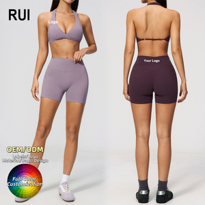 RUIQUWIN - Conjunto Deportivo para Mujer, Top Deportivo de Moda, Cintura Alta, para Yoga, Gimnasio, Fitness - Product Image 1