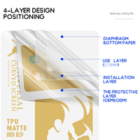 Film protecteur d'écran en TPU hydrogel souple, nano givré mat, 18x12cm, pour machine de découpe