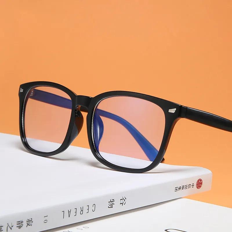2021 Newest computer anti blue light retro square optical frame wholesale women eyewear men eyeglasses design eye glasses