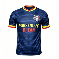 26/27 Nouveau maillot de football de club haut de gamme personnalisé, unisexe, avec logo et numéro personnalisés, 100% polyester, impression par transfert thermique