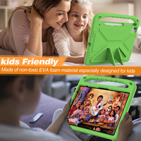 Casing Tablet Anak dari Busa EVA untuk iPad Air 13 2024 2025, Pelindung Bumper untuk iPad Pro 13 2024 2025, Cangkang dengan Pegangan dan Penyangga