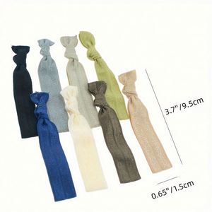 ยางรัดผมแบบผูกปมพิมพ์โลโก้แบรนด์ตามสั่งขายส่งสำหรับเด็กผู้หญิง อุปกรณ์เสริมผม - Product Image 3