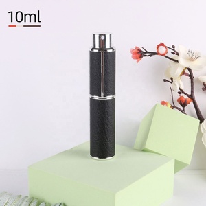 Customized Logo Luxury 10ml Empty Glass <b>Perfume</b> Bottle Cylinder Shape Refillable <b>Atomizer</b> with Screw Cap - Product Image 5