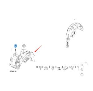 La placa de la hoja delantera izquierda 51717207577 forrada con terciopelo es adecuada para BMW <span class=keywords><strong>mini</strong></span> R55 R56 - Product Image 4