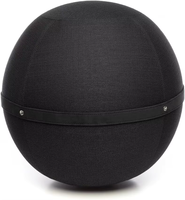 Housse de ballon ergonomique personnalisée pour chaise ballon, lavable, en polyester effet lin, antidérapante, 65 cm, pour salle de sport, vente en gros