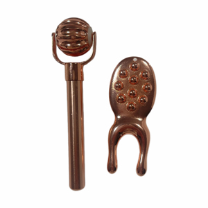 Outils de soins de la peau de beauté 2022 masseur facial 3D à rouleaux en métal en forme de Y - Product Image 2