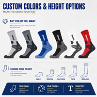 Chaussettes de sport épaisses et chaudes personnalisées pour hommes, mi-mollet, respirantes, en tricot, pour la course à pied, saison automne