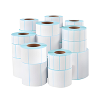 Étiquettes thermiques personnalisées en rouleau de papier, imperméables, autocollantes, pour imprimantes Zebra