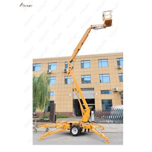 10-24เมตรลิฟต์บูมลิฟต์เครนแบบข้อต่อสำหรับทุกภูมิประเทศลิฟต์ลิฟต์ยกกระทุงไฮดรอลิกแบบติดตามแชสซี - Product Image 3