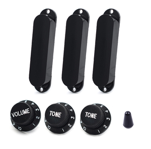 Bộ Vỏ Bọc Bộ Thu Âm CuộN Đơn Kín Núm Chỉnh Âm Lượng Đầu Công Tắc Cho Guitar Điện Fender <span class=keywords><strong>Stratocaster</strong></span> ST Strat - Product Image 3