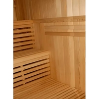 Cabine de sauna traditionnelle en bois pour 2 personnes, à vendre avec poêle