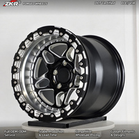 Jantes ZKR monobloc en aluminium forgé à déport profond 15-24 pouces 5x114.3/5x130/6x139.7 pour Drag Rims