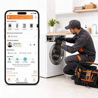 Sviluppo App Premium per Riparazioni Domestiche Idrauliche ed Elettriche per iOS e Android con Funzionalità di Abbinamento Fornitori di Servizi su Richiesta LionCreate
