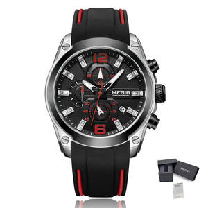 <span class=keywords><strong>Montre</strong></span> sport intelligente pour homme <span class=keywords><strong>Megir</strong></span> 2063, <span class=keywords><strong>prix</strong></span> d'usine en gros, <span class=keywords><strong>montre</strong></span> à quartz résistante à l'eau, bracelet en silicone, chronographe, luminescente - Product Image 3