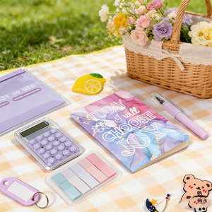 Venta al por Mayor de <span class=keywords><strong>Cuadernos</strong></span> MIAX Bonitos con Calculadora, Bolígrafo, Notas Adhesivas, Artículos de Papelería de Fantasía para Oficina y Escuela - Product Image 4