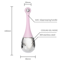 Bâtonnets de Cryo en acier inoxydable de rouleau de glace facial de refroidissement pour le massage du visage, du cou et des yeux