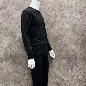 Set di biancheria intima termica leggera da uomo, morbida e calda, a maniche lunghe, con pantaloni lunghi, elastici in vita, per tutte le stagioni - Product Image 2