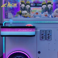 Machine à griffes à monnayeur ACS avec cabinet métallique pour la distribution de peluches, jeu d'arcade